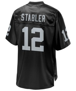 Ken Stabler Oakland Raiders Nfl Pro Line Retired Team Player Jersey - Black