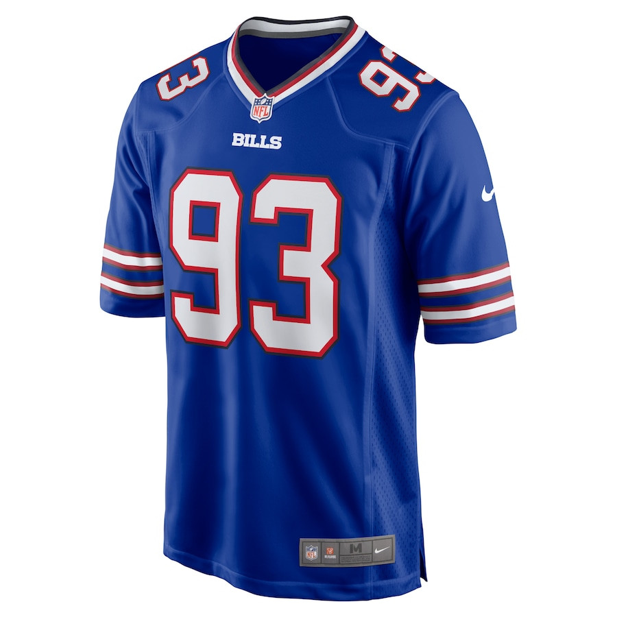 Kendal Vickers 93 Buffalo Bills Home Game Player Jersey - Royal