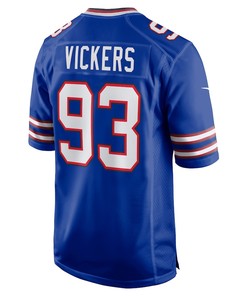 Kendal Vickers 93 Buffalo Bills Home Game Player Jersey - Royal