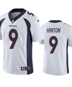 Kendall Hinton 9 Denver Broncos White Vapor Limited Jersey