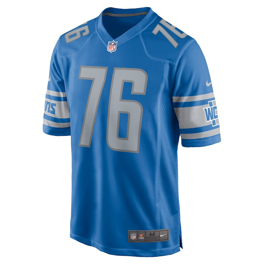 Kendall Lamm 76 Detroit Lions Player Game Jersey - Blue