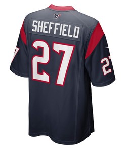 Kendall Sheffield Houston Texans Player Game Jersey - Navy