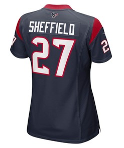 Kendall Sheffield Houston Texans Women's Player Game Jersey - Navy