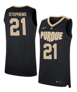 Kendall Stephens 21 Purdue Boilermakers Elite Basketball Men Jersey - Black