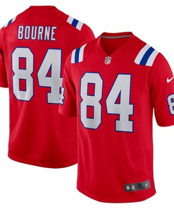 Kendrick Bourne 84 New England Patriots Game Jersey - Red