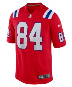 Kendrick Bourne 84 New England Patriots Game Jersey - Red