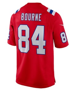 Kendrick Bourne 84 New England Patriots Game Jersey - Red