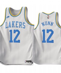 Kendrick Nunn 12 Los Angeles Lakers 2022-23 Classic Edition White Jersey - Men Jersey