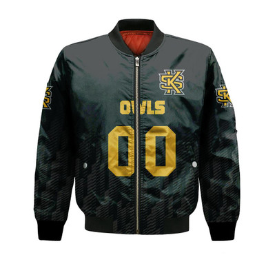 Kennesaw State Owls Bomber Jacket Logo Sport Ombre - NCAA