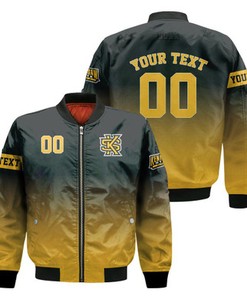 Kennesaw State Owls Fadded Bomber Jacket - NCAA