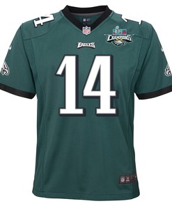 Kenneth Gainwell 14 Philadelphia Eagles Super Bowl LVII Champions 2 Stars 2 Stars Youth Game Jersey - Black