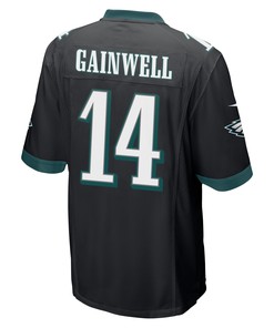 Kenneth Gainwell 14 Philadelphia Eagles Super Bowl LVII Champions 2 Stars Men Game Jersey - Black