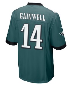 Kenneth Gainwell 14 Philadelphia Eagles Super Bowl LVII Champions 2 Stars Men Game Jersey - Midnight Green
