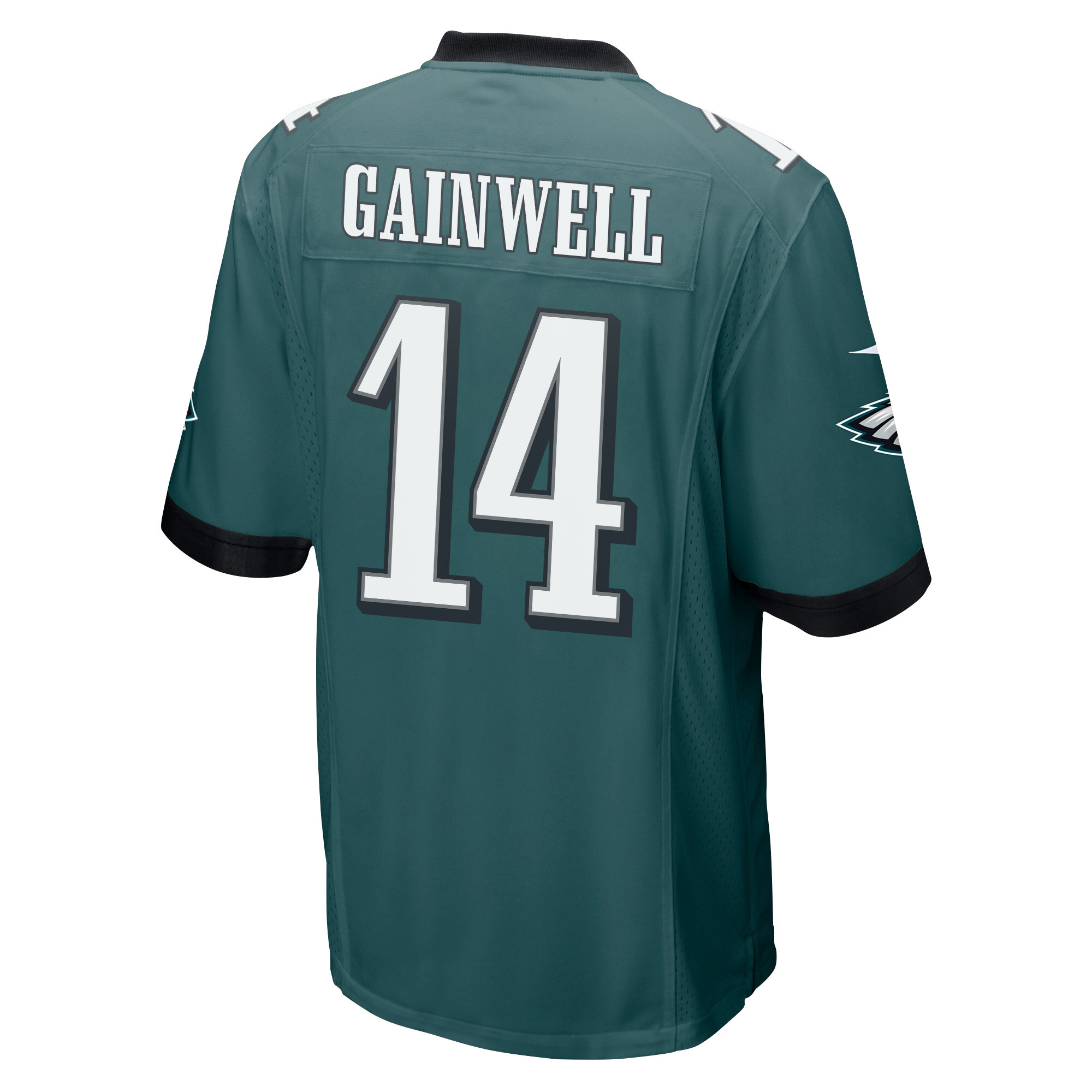 Kenneth Gainwell 14 Philadelphia Eagles Super Bowl LVII Champions 2 Stars Men Game Jersey - Midnight Green