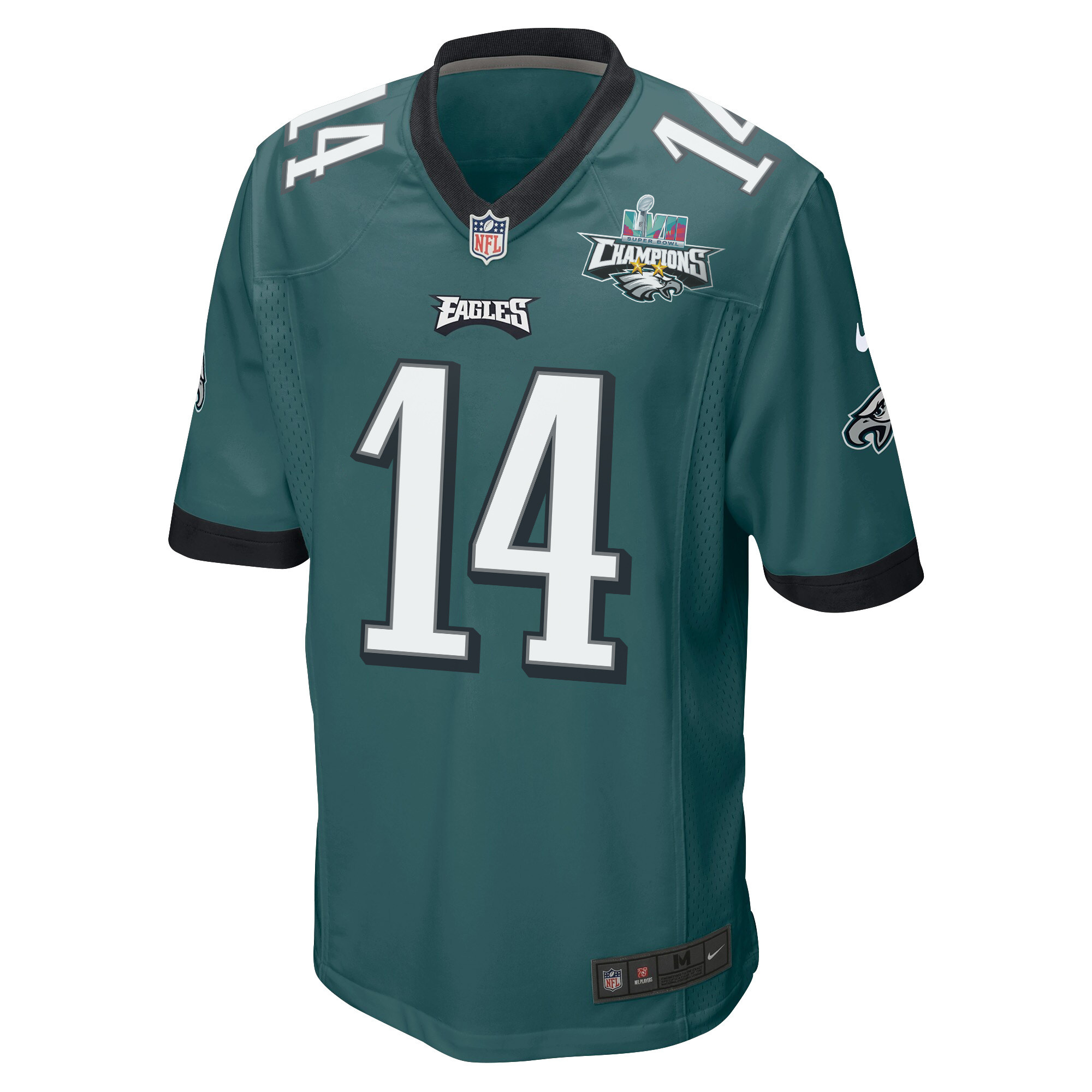 Kenneth Gainwell 14 Philadelphia Eagles Super Bowl LVII Champions 2 Stars Men Game Jersey - Midnight Green