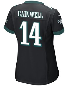 Kenneth Gainwell 14 Philadelphia Eagles Super Bowl LVII Champions 2 Stars Women Game Jersey - Black