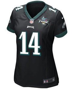 Kenneth Gainwell 14 Philadelphia Eagles Super Bowl LVII Champions 2 Stars Women Game Jersey - Black