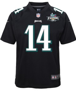 Kenneth Gainwell 14 Philadelphia Eagles Super Bowl LVII Champions 2 Stars Youth Game Jersey - Black
