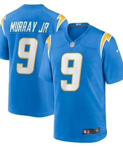 Kenneth Murray Jr. 9 Los Angeles Chargers Game Jersey - Powder Blue