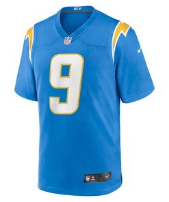 Kenneth Murray Jr. 9 Los Angeles Chargers Game Jersey - Powder Blue