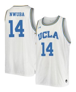 Kenneth Nwuba 14 UCLA Bruins Retro Elite Basketball Men Jersey - White