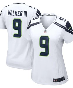 Kenneth Walker III 9 Seattle Seahawks Women's Away Game Player Jersey - White