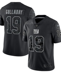 Kenny Golladay 19 New York Giants RFLCTV Limited Jersey - Black