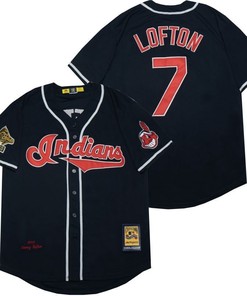 Kenny Lofton #7 2020 Mlb Black Jersey