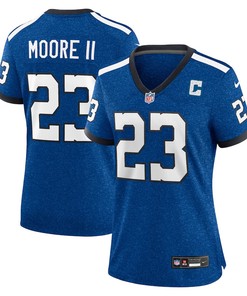 Kenny Moore II 23 Indianapolis Colts Indiana Nights Alternate Game Women Jersey - Royal