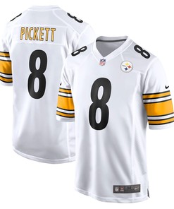 Kenny Pickett 8 Pittsburgh Steelers 2022 Draft First Round Pick Game Jersey In White