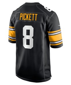 Kenny Pickett 8 Pittsburgh Steelers 2022 Draft First Round Pick Game Player Jersey In Black