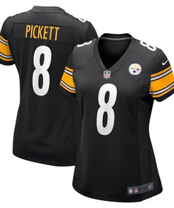 Kenny Pickett 8 Pittsburgh Steelers Women's 2022 Draft First Round Pick Game Jersey In Black