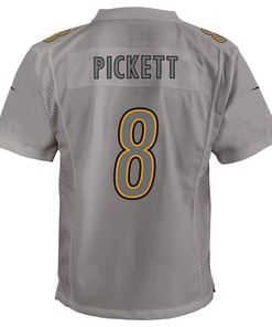 Kenny Pickett 8 Pittsburgh Steelers Youth Atmosphere Game Jersey - Gray