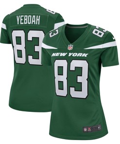 Kenny Yeboah New York Jets Womens Team Game Jersey - Gotham Green Nfl