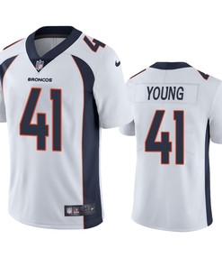 Kenny Young 41 Denver Broncos White Vapor Limited Jersey