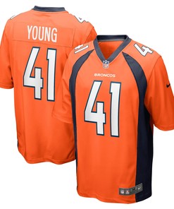 Kenny Young Denver Broncos Game Jersey - Orange Nfl