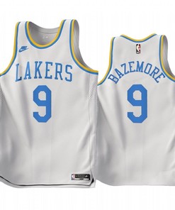 Kent Bazemore 9 Los Angeles Lakers 2022-23 Classic Edition White Jersey - Men Jersey