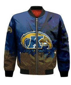 Kent State Golden Flashes Bomber Jacket Basketball Net Grunge Pattern- NCAA