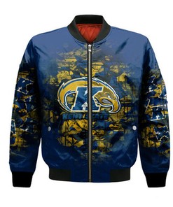 Kent State Golden Flashes Bomber Jacket Camouflage Vintage  - NCAA