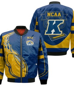 Kent State Golden Flashes Bomber Jacket  - Fire Football - NCAA
