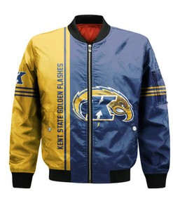 Kent State Golden Flashes Bomber Jacket Half Style - NCAA
