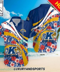 Kent State Golden Flashes NCAA Hibiscus Tropical Flower Hawaiian Shirt