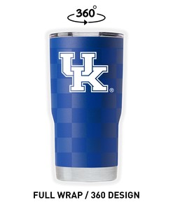 Kentucky Blue Full Wrap Tumbler - Unique Design, Great for Fans