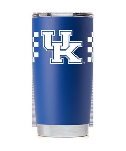 Kentucky Checkerboard Blue Stainless Steel Tumbler - Durable and Stylish, Perfect for Travel