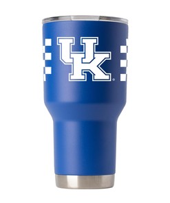 Kentucky Checkerboard Blue Stainless Steel Tumbler - Durable and Stylish, Perfect for Travel