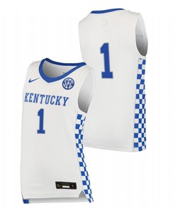 Kentucky Wildcats 1 2023 College Basketball Men Jersey - White