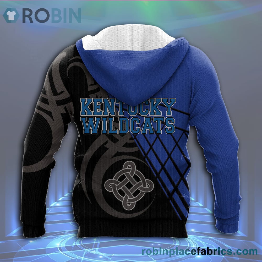 Kentucky Wildcats All Over Print 3D Hoodie Pattern Celtic - NCAA