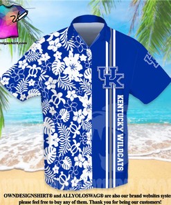 Kentucky Wildcats All Over Print Flowery Dress Shirt Hawaiian Summer Aloha Beach Shirt 