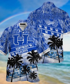 Kentucky Wildcats NCAA Palm Tree Pattern Hawaii Shirt For Sports Fans