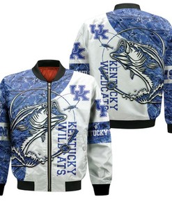 Kentucky Wildcats Ncaa For Wildcats Fan Fishing Lover 3D Jersey Bomber Jacket 100001098468